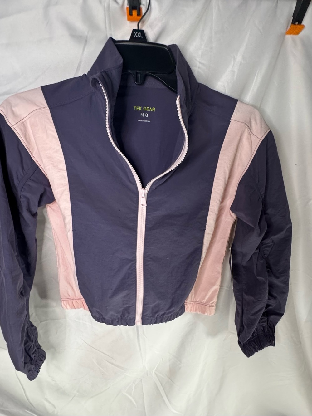 Tek Gear Purple and Light Pink Panel wind breaker